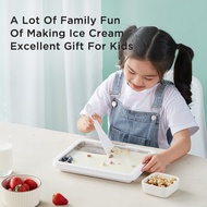 【1 Year Warranty】Petrus PET035 Ice Cream Maker Ice Cream Roller Plate for Kids Family Food Grade Stainless SteelHomemade Frozen Yogurt Sorbet