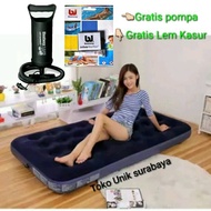 paket murah kasur angin twin bestway free pompa tabung dan lem riperkit /kasur udara sofa angin matr