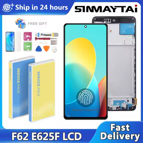 OLED For Samsung M62 F62 SM-M625F SM-E625F LCD Display Touch Screen Digitizer Assembly Replacement F