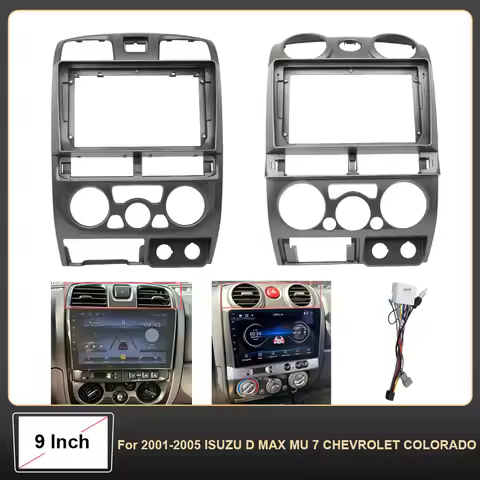 9 Inch Car Stereo Fascia Dash Frame Installation Kit For 2001-2005 ISUZU D MAX MU 7 CHEVROLET COLORA