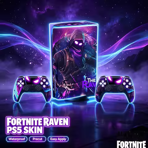 Fortnite PS5 Skin Sticker Waterproof Vinyl Decal Wrap for PlayStation 5 Console Full Set Protective 