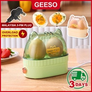 GEESO Mini Portable Egg Cooker Electric 40ML 120W 220V Automatic Power Off Egg Steamer Egg Boiler Eg