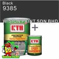 9385 BLACK ( 5 LITER ) 5L KTH Epoxy floor paint / expoxy floor paint / ROOFING &amp; FLOORING cat epoxy lantai / paint99