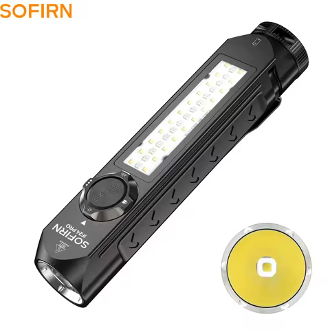 Sofirn IF24 PRO RGB Flashlight 18650 Rechargeable SFT40 1800lm Buck driver Flood Spot with Magnetic