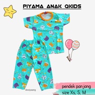 Qkids Children's Pajamas Short Sleeve Long Pants Ages 4-5 Years