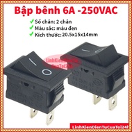 KCD1 6A/250VAC 2-Pin Rocking Switch - Dimensions 20.5x15x14mm