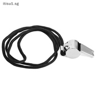 [Itisu] 1 Pack Metal Whistle Referee Sports Rugby Stainless Steel Whistle Soccer [SG]