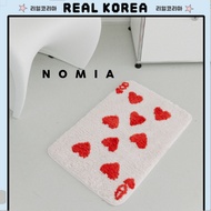 NOMIA  Heart 8 Rug 40x60cm (Soft Decorative Small Accent Mat for Bedroom Living Room)