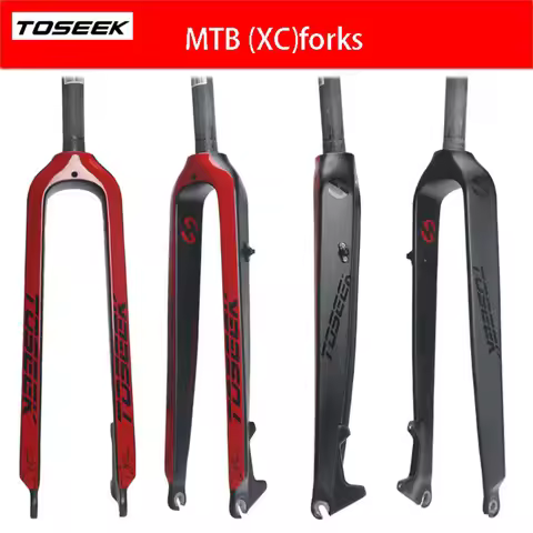 TOSEEK Mountain Bike Forks Ultra-lightweight All-carbon Straight-tube Fork TORAY Tensile Carbon Fibe