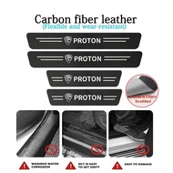 Carbon Fiber [4pc/set] Side Door Step Protector untuk Perodua Alza Axia Aruz myvi Bezza Viva