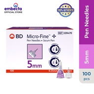 BD Micro Fine Pen Needles 5mm x 31G (Box of 100's)