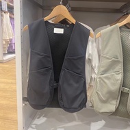 UniqloˉJapanese Single 2024 Spring And Summer American Retro Mens Sweethearts Outfit Short Vest Vest