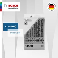 [Official E-Store] Bosch HSS Drill Bit Set (1-10 MM). 10 Piece of Drill bit for all your application
