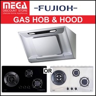 FUJIOH BUNDLE: FH-GS5035 3-BURNER GAS HOB &amp; FR-SC2090 HOOD