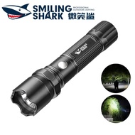 Smiling Shark led Flashlight Strong Light Portable Torch Light Super Bright USB Rechargeable 3modes