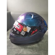 GILLE HELMET GTS-V1 135 PLAIN ( FULL FACE BLUE CHAMELEON)