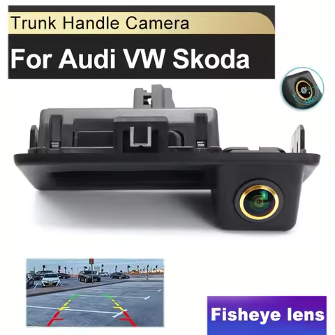 Wide Angle Night Vision Rearview Camera with Handle, Suitable for Audi Q2/Q2L/Q5L/A5, Skoda Karoq/Ko