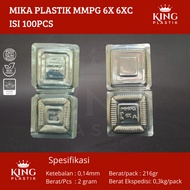 MMPG 6X Plastic Mica | Mika Cake Food Size 6X @100pcs