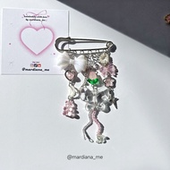 Big butterfly pin beads