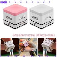 WATTLE TP7500 Billiard Chalk, Pink/Grey Square Snooker Neutral Pool Chalk,  Fine Powder Non-slip Bil