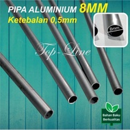 (LS13) 8mm Aluminum Pipe Plate Rack Pipe Antenna Pipe