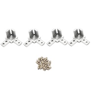 4-Pack 3030 Series 3-Way End Corner Bracket Connector,With Screws For Standard 8Mm T Slot Aluminum E