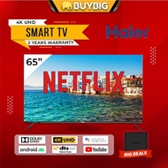 Haier LE65K6600UG UHD 4K Android Smart LED TV (65") 65K6600 (Free Bracket &amp; HDMI)