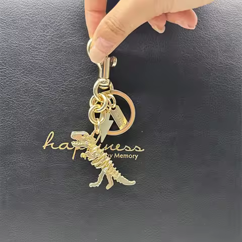 High Quality Metal Dinosaur Pendant For Goyard Handbag Tote Bags Accessories Keychain Pendant Bag Ch