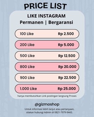 LIKE IG MURAH PERMANEN BERGARANSI