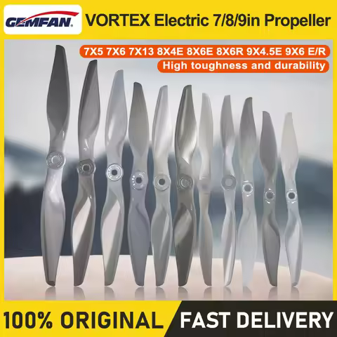 GEMFAN VORTEX Electric 7/8/9in Propeller 7X5 7X6 7X13 8X4E 8X6E 8X6R 9X4.5E 9X6 E/R Fixed-wing UAV m