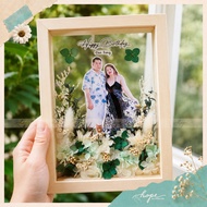 Handmade 3D Birthday Dried Flower Frame, Personalized Gift from Real Photos for Relatives and Friend