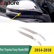 For Toyota Voxy Noah R80 2014 2015 2016 2017 2018 Chrome Side Door Rearview Mirror Cover Trim Strips
