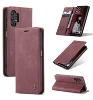 CASEME SAMSUNG GALAXY A32 4G / A325F Flip Wallet Leather Case Cover Sarung Dompet Caseme Kulit PU Or