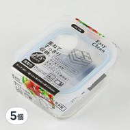 珍珠金屬 Easy Clean系列 淺型密封儲物盒 可帶蓋微波加熱 HB-2627 S 藍色