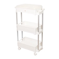 HomePro ชั้นวางของ 3 ชั้น มีล้อ  COMFY 52X25X83 ซม. สีขาว แบรนด์ KECH