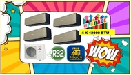 *5 TICKS* MITSUBISHI (R32) SYS 4 AC [SCM80/SRK13 X 4] + FREE INSTALLATION +  FREE REMOVE/DISMANTLE &amp; DISPOSE OLD AIRCON