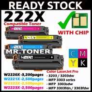 No Chip / With Chip W2220A W2220X Compatible Color Toner HP 222A HP 222X 3203 3203dw MFP 3303 3303sd