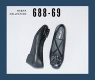 รองเท้าเเฟชั่นผู้หญิงเเบบคัชชูส้นเตี้ย No. 688-69 NE&amp;NA Collection Shoes