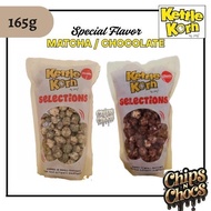 Kettle Korn Selections Matcha, Chocolate Popcorn/ Freshly Popped No hard Kernels