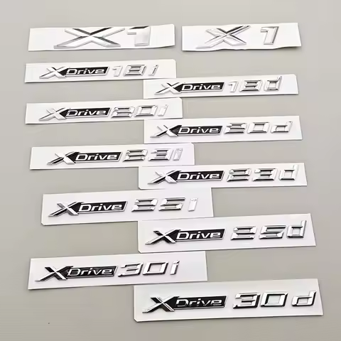 3D ABS Car Sticker XDrive 20i 25i 30i 20d 30d Sticker Rear Trunk Badge Fender Emblem for E84 F48 F49