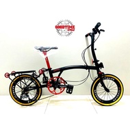 Hito 9S 9speed 16" Trifold Folding Bike 16inch Foldie Brompton 3sixty Pikes Foldable Bicycle