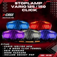 TOMBOL 3nity Stoplamp Lamp Vario 125 150 New 2018 2020 Led X-Case Colo Mode 8 Click Buttons WD 108