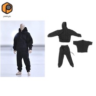 [prettyia] 1:6 Mans Casual Long Sleeve Hoodie Top Sweatshirt Trousers for DML BBI