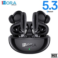 1HORA ORIGINAL TWS AUT205 Earphone True Wireless Sound Bluetooth 5.3 Wireless Charging Type C HT22 S