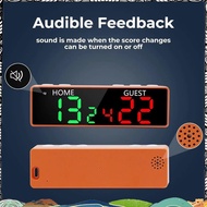 Mini Digital Scoreboard Portable Wireless Electronic Scoreboard with Buzzer 6-Digit Display for Corn