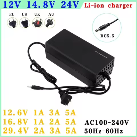 AC100-240V DC 12.6V 16.8V 29.4V 1A 2A 3A 5A Universal Power Adapter Supply Charger adaptor for LED l