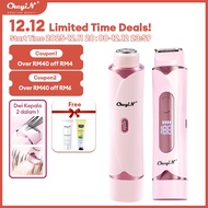 CkeyiN 2 In 1 Electric Shaver Portable Electric Hair Epilator Men Women Dedicated Private Hair Remov