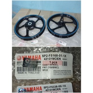 NOUVO LC NOUVOLC AT135LC SPORTRIM RIM CAST WHEEL SET BLUE BLACK LINE BIRU HITAM ORIGINAL100%YAMAHA 5