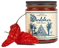 Dabka Chili Sauce - One of a Kind Flavor Experience; Umami Packed, Gourmet ChiliSauce, made from a Premium Blend of hot, savory &amp; sweet Spices; Non-GMO, Gluten-Free, Vegan; 9.9 OZ Glass Jar