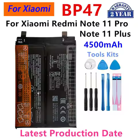 2025 years Brand New BP47 4500mAh For Xiaomi Mi Redmi Note 11 Pro Note11+ Note 11 Plus Phone Replace